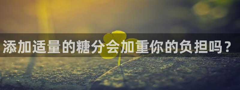 蓝狮在线体育4：添加适量的糖分会加重你的负担吗？
